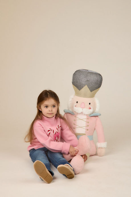 Oversized Pink Nutcracker Plush