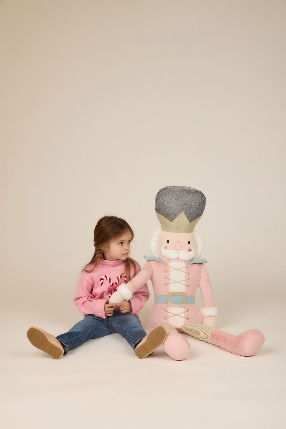 Oversized Pink Nutcracker Plush