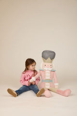 Oversized Pink Nutcracker Plush