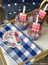 Americana Patch Cotton Hand Towel
