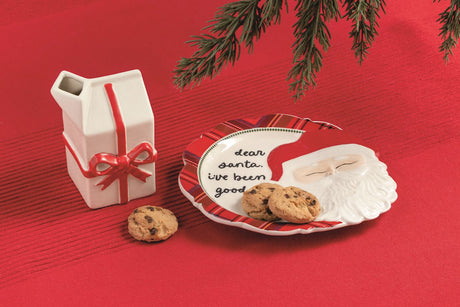 Dear Santa Cookie Plate & Milk Set