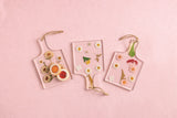 Pressed Flower Resin Paddle Serving Board