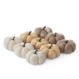 Brown, Cream & Yellow Velvet Filler Pumpkins