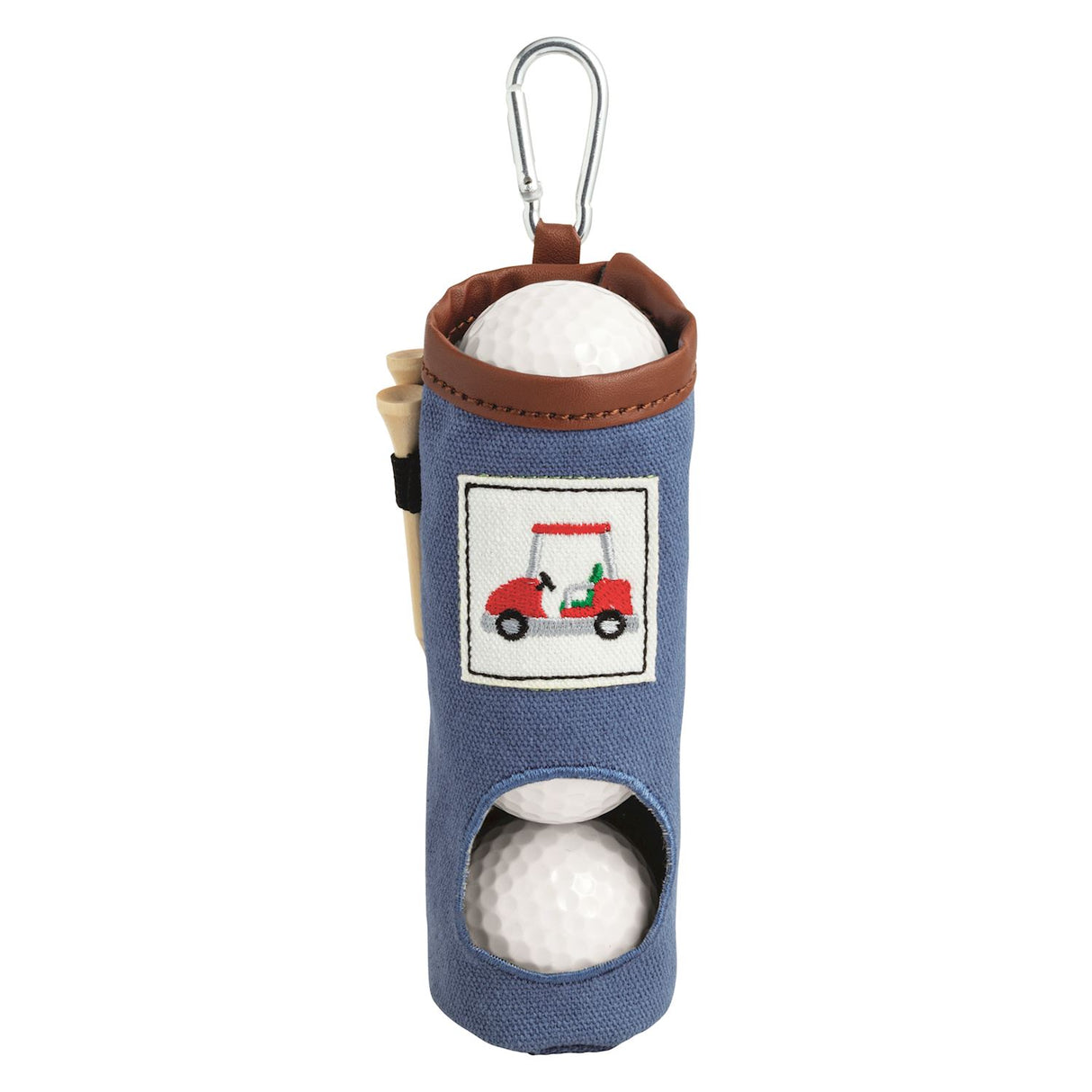 Embroidered Golf Ball Caddy Keychain
