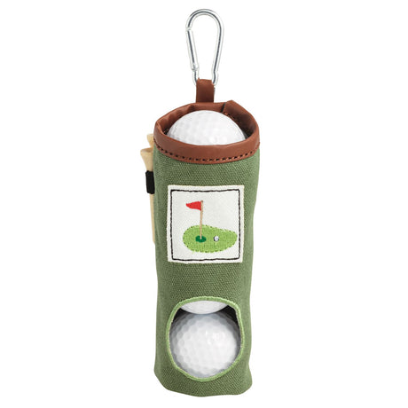 Embroidered Golf Ball Caddy Keychain