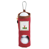 Embroidered Golf Ball Caddy Keychain
