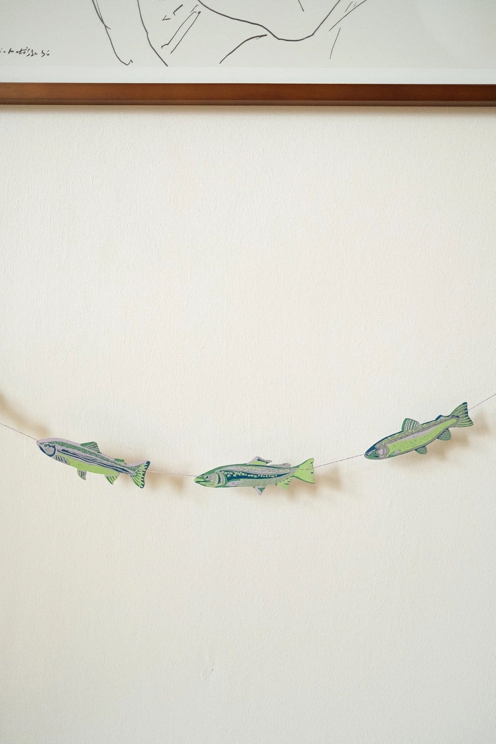 Hand-Sewn Tasty Anchovies Paper Garland | East End Press