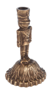 Nutcracker Cast Iron Taper Candle Holder | 3 Colors