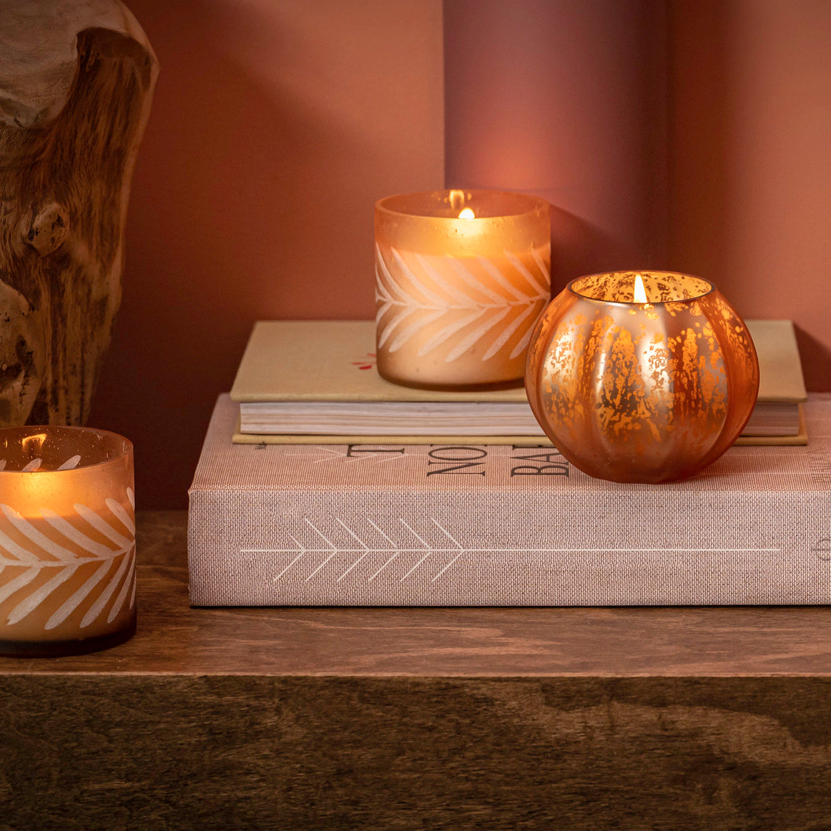 Woodfire Mercury Pumpkin Candle | Illume