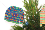 Christmas Sweaters Sewn Paper Garland | East End Press