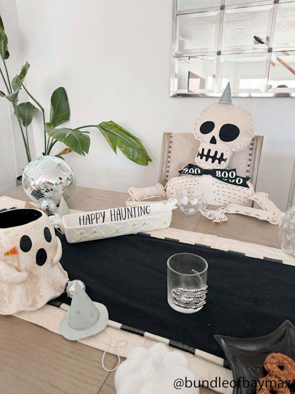 Haind Painted Paper Mache Ghost Treat Buckets | 2 Sizes