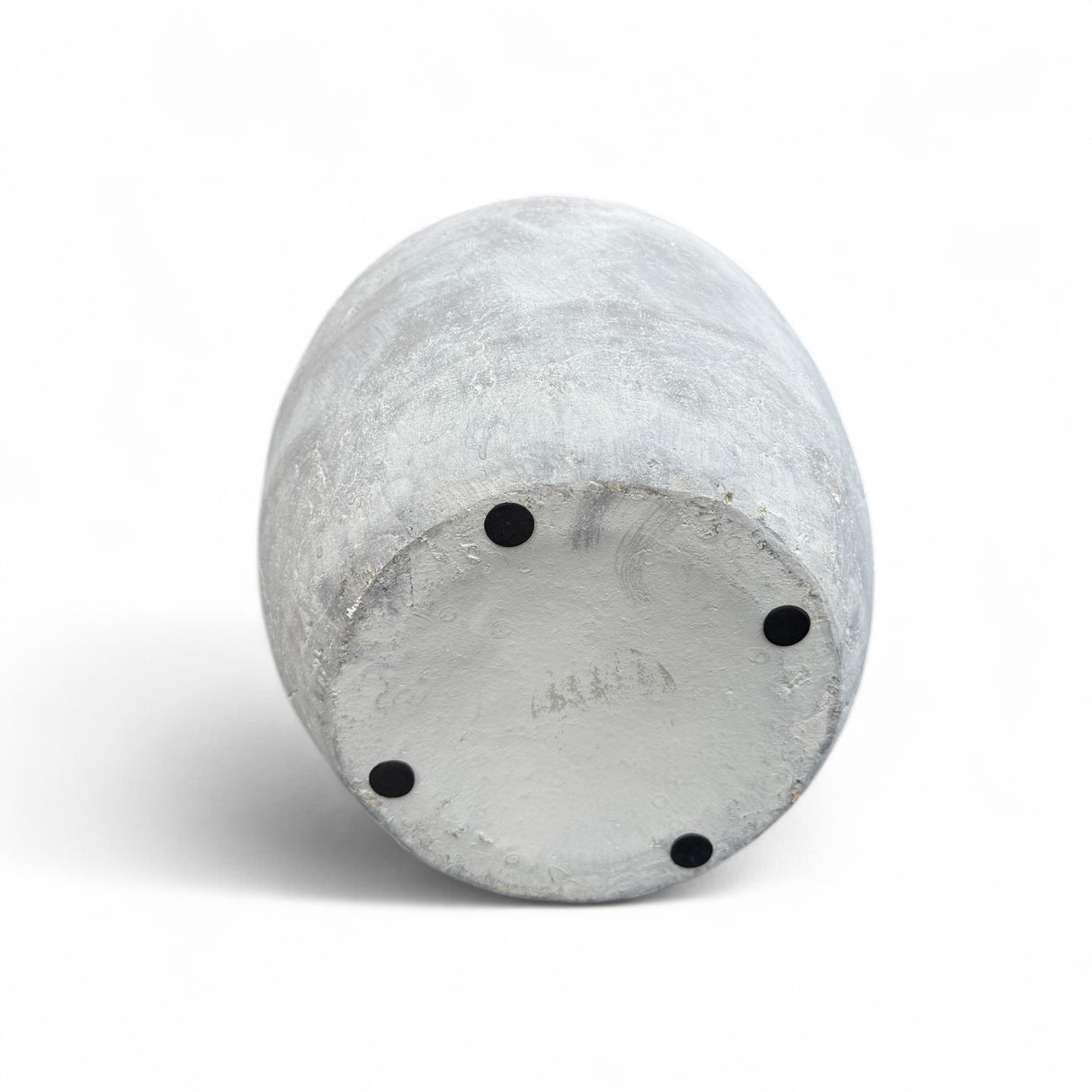 Distressed Whitewashed Terracotta Ceramic Vase