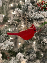 Ceramic Stoneware Red Cardinal Ornament Gift