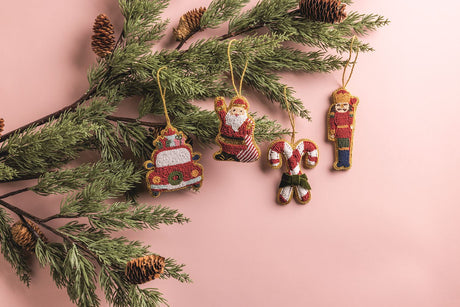 Beaded Holiday Ornaments | 4 Styles