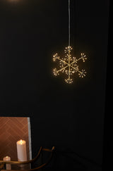Champagne Snowflake LED Hanging Light