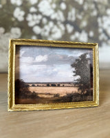 Dutch Countryside Natural Landscape Framed Canvas Print