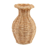 Basket-Weave Resin Wicker Texture Vase | 3 Styles