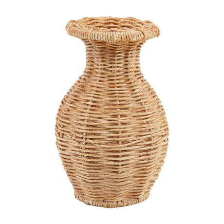 Resin Wicker Basket Weave Vase | 3 Styles
