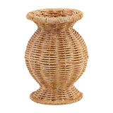 Basket-Weave Resin Wicker Texture Vase | 3 Styles