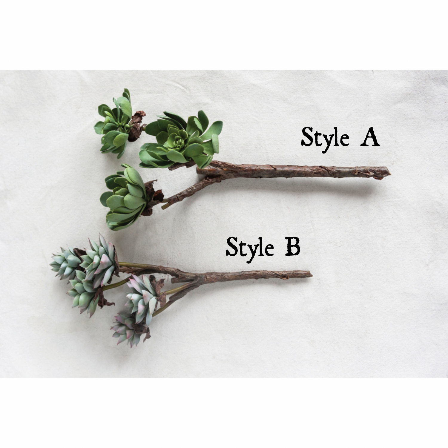 branch like succulent Faux Succulent Branches