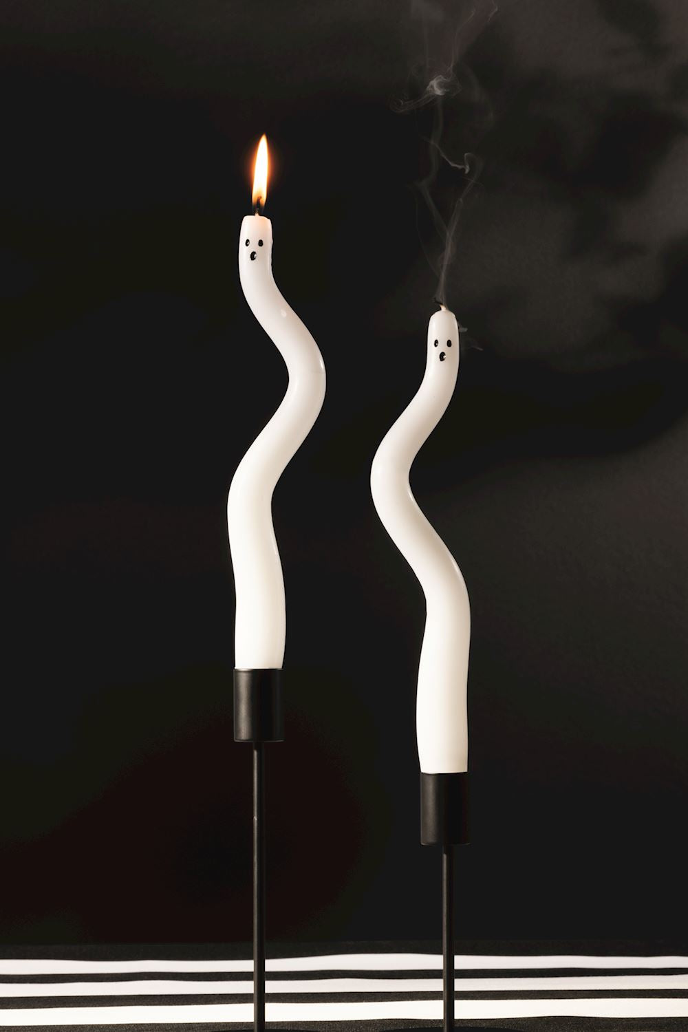 Ghost Shaped Halloween Taper Candles