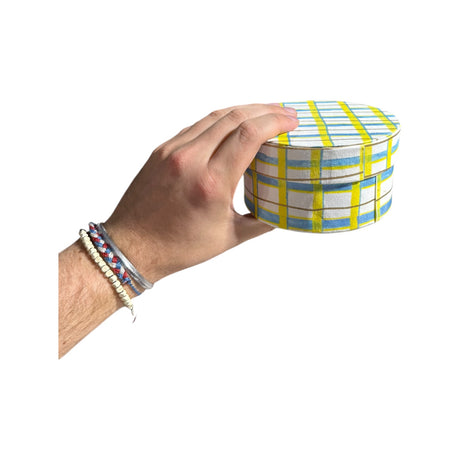 Round Handmade Recycled Paper Nesting Gift Boxes | 8 Sizes