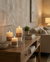 Flameless LED Ivory Pillar Candle