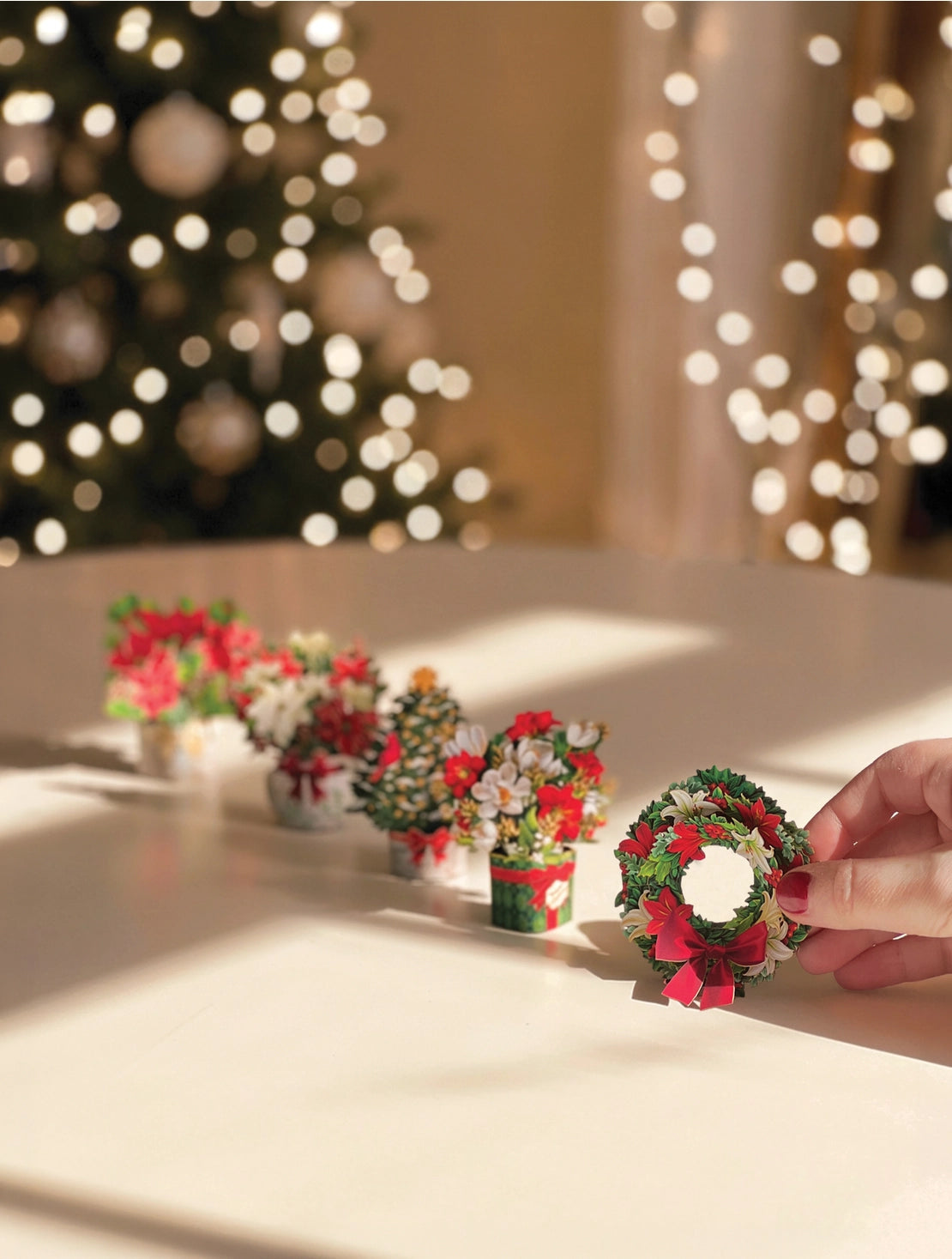 Winter Floral Magnets (Set of Five)