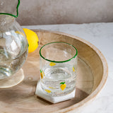Lemon Icon Bubble Drinking Glass