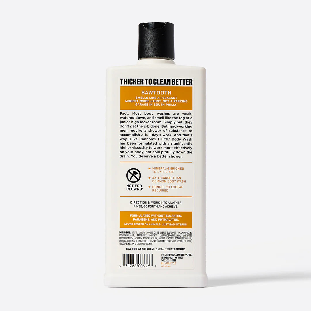 Sawtooth Thick Body Wash | Duke Cannon