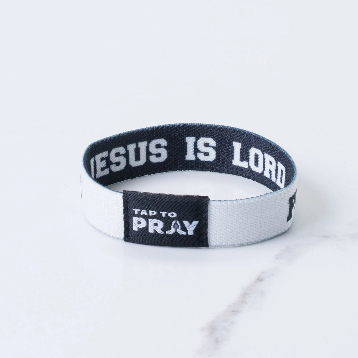 Jesus Is Lord Tap to Pray Wristband