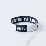 Jesus Is Lord Tap to Pray Wristband