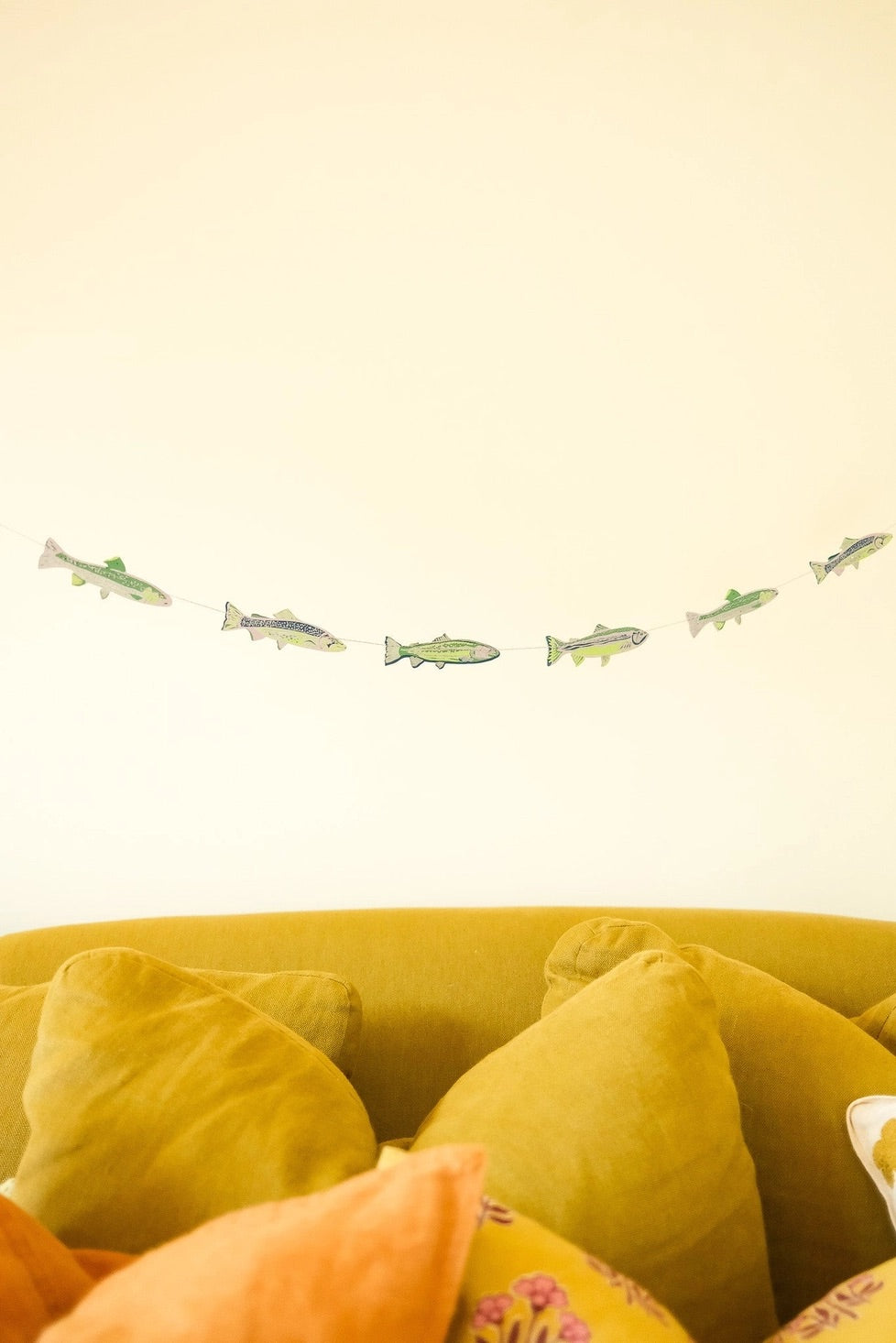 Hand-Sewn Tasty Anchovies Paper Garland | East End Press