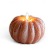 Rust orange real wax LED pumpkin candle with 6-hour timer
