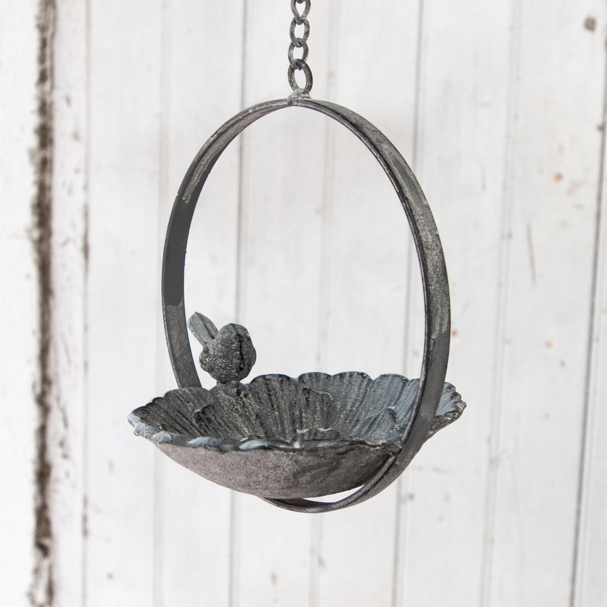 Metal Two-Tiered Hanging Bird Feeder