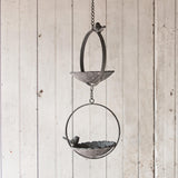 Metal Two-Tiered Hanging Bird Feeder