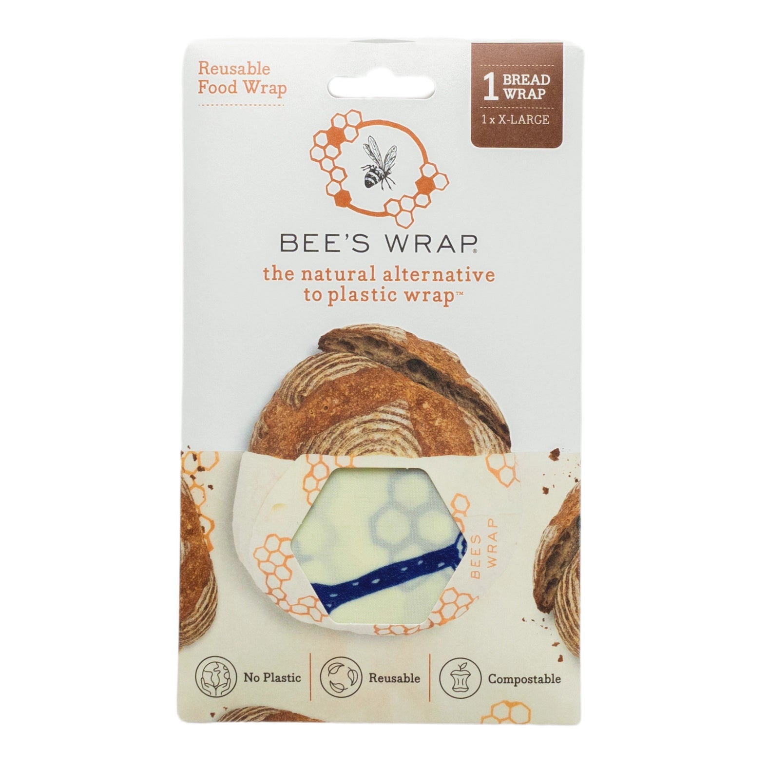 Bee’s Wrap Bees & Bears Bread Wrap - Thumbnail 3