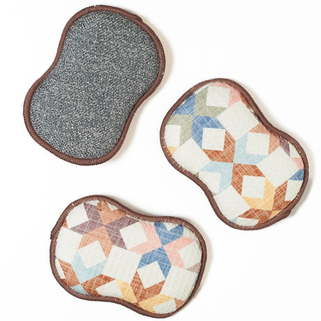 Re:Usable Patchwork Quilt Sponge (Set of 3)