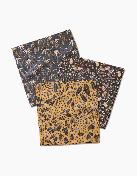 Autumn Harvest Geometry Dishcloths | 3-Pack