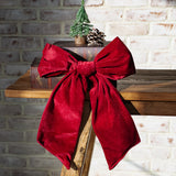 Red Velvet Christmas Bow
