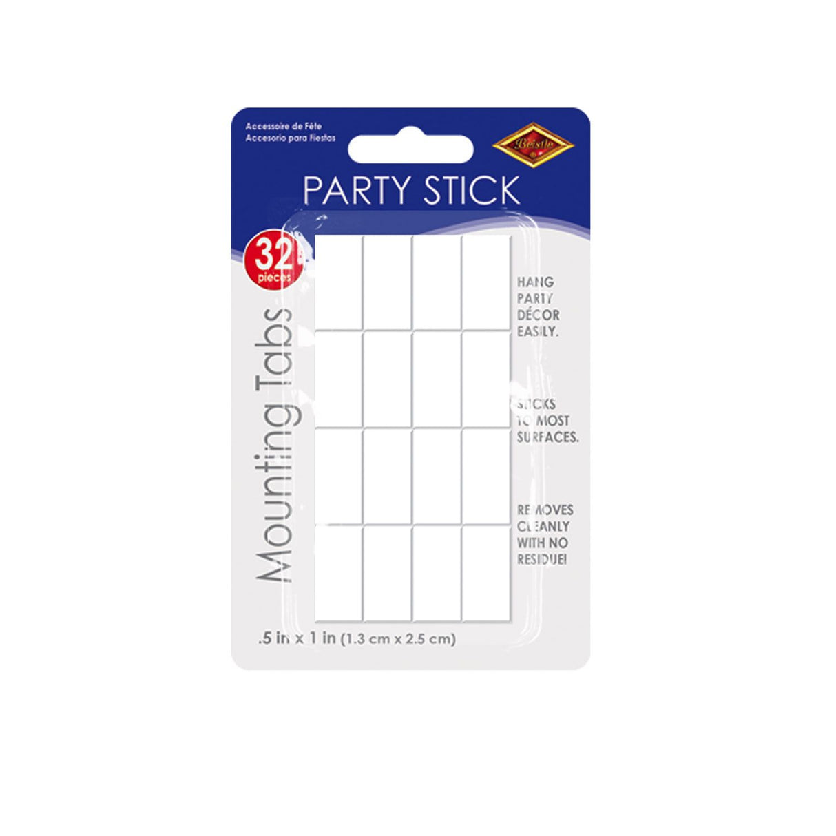 Removable Adhesive Sticky Mounting Tabs (Set of 32)