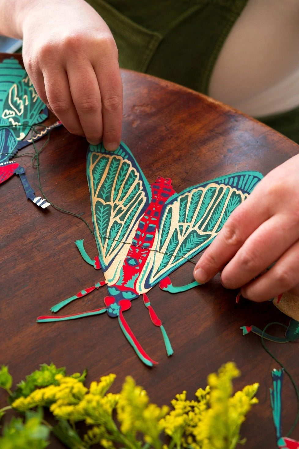 Hand-Sewn Insects Paper Garland | East End Press