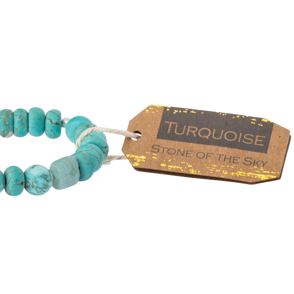 Stone Stack Bracelet Turquoise | Stone of the Sky