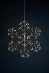 Champagne Snowflake LED Hanging Light