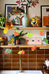 Hand-Sewn Fruit Paper Garland | East End Press