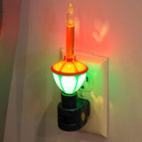 Red and Green Christmas Bubble Night Light