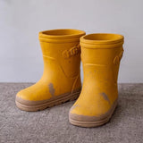 Yellow Cement Rain Boot Planter Set