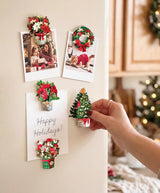 Winter Floral Magnets (Set of Five)