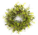 Oversized Mixed Green Foliage Twig Door Wreath | 30''