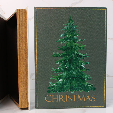 Merry Christmas Storage Book Boxes | (Set of 2)
